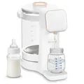 Lionelo Babypresto 2.0 Fläschchenzubereiter, Milchzubereiter Baby und Flaschenwärmer Baby mit 40-100 °C, UV-Hygiene, Dechlorierung, 30-300 ml Dosierung, 3 L Glasbehälter, LED-Display, Touch-Sperre