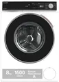 SHARP ES-NFA816BW1NA-DE Waschmaschine Frontlader mit 1600 Umdrehungen pro Minute, 8kg, 1600U/min, 15 Programme inkl. 12 Min. Kurzprogr., Allergiker-Programm, AquaStop, Weiß