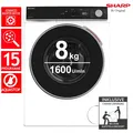 Sharp ES-NFA816BW1NA-DE Waschmaschine 8 kg Weiß AllergySmart AquaStop 2ML