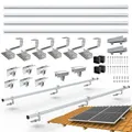 NuaSol Dach Ziegeldach Photovoltaik Befestigung Set 2er Solarmodul-Halterung, (für 2 Solarmodule, 2er)