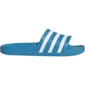 Adidas Unisex Adilette Aqua Badeschuh - 46 - solar blue/ftwr white/solar blue