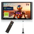 XORO PTL 1450 V2 - 14“ Full HD Fernseher mit DVBT2 HD Tuner und integriertem Ird
