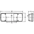 HELLA Lichtscheibe, Heckleuchte 9el122689021 R10W rechts für DAF Iveco MAN