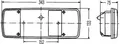 HELLA Lichtscheibe, Heckleuchte Halogen Links (9EL 122 689-021)