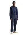 Gant Herren Regular Twill Chinos Klassische Hose, Marine, 34W / 34L EU