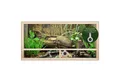 Repiterra Terrarium Holzterrarium mit Glasfront 120x50x50 cm mit Frontbelüftung hochwertig, inklusive Thermo-Hygrometer - sehr gute Wärmeisolierung