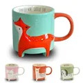 Winkee - Cute Animal Kaffeetasse Fuchs Felix I Die süße Herbst Tasse I XXL Tasse ca. 500 ml I Cute Coffee Mug