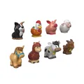 Fisher-Price GFL21 Little People Bauernhof-Set 8 Tierfiguren ab 1 Jahr Spielzeug