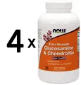 4 x NOW Foods Glucosamine & Chondroitin, Extra Strength - 240 (312,49 EUR/kg)