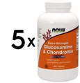 5 x NOW Foods Glucosamine & Chondroitin, Extra Strength - 240 (308,32 EUR/kg)