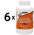 6 x NOW Foods Glucosamine & Chondroitin, Extra Strength - 240 (298,60 EUR/kg)