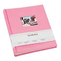 Semikolon 360348 Foto-Album Medium Finestra - 21,6x25,5 cm - 80 Seiten cremefarben, für 160 Fotos - flamingo pink