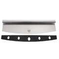 GRÄWE Pizzamesser 35 cm, Edelstahl, Wiegemesser, Pizza schneiden