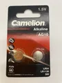 Camelion Knopfzellen Uhren-Batterien AG10 Alkaline 0% HG S 1x 2 Stück im set