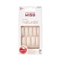 Salon Natural "Go Rouge" natürlich weiß, lange Mandel Coffin Form  28 Press O...