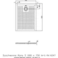 Hoesch Duschwanne MUNA S m AR 1000x750x30mm we (4247.010)