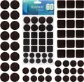 shinfly 60 Stück Filzgleiter Möbelgleiter Selbstklebend Stühle Möbel Boden 3mm
