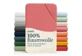 Laleni Spannbettlaken Atmungsaktives weiches und wärmendes Spannbettlaken, Baumwolle, Gummizug: rundum, (2 Stück), Kinderbett, Spielgitter, Wiege oder Stubenwagen mit Rundumgummizug