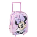 Kinder Rucksack Mit Rollen 3D Minnie Rosa | Mädchen Cerdà