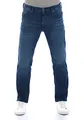 MUSTANG Jeans Herren Stretch Straight Fit Tramper Jeanshose Hose Denim Schwarz w42, Länge:32L, Farbe:Dark (1014413-5000-882), Weite:42W