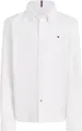 Tommy Hilfiger Jungen Hemd Oxford mit Stretch, Weiß (White), 5 Jahre