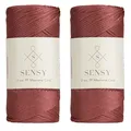 2 Garnstrange Sensy Premium 2 mm 230 Meter PolyesterSeil, 100% PolypropylenKo...