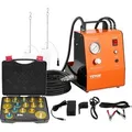 VEVOR elektrisches Bremsenentlüfter-Set Profi Hauptbremszylinder-Entlüftungsset mit Druckmesser & eingebauter Luftpumpe, vielseitiges Bremsenentl...