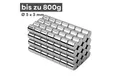 MaajeeKuto Magnet Neodym Scheibenmagnet 5x5mm N38 Supermagnet Ni-Cu-Ni 800g Haftkraft (10-St), Werkstoff: NdFeB, Farbe: Silberfarben