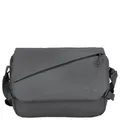 Kenorada Messenger Bag Leisure CT17-B | Unisex Umhängetasche mit 14" Laptopfach | Überschlag & 2-Wege-Reißverschluss | Außen- & Innenfächer | Verstellbarer, gepolsterter Schulterriemen (dark grey, M)