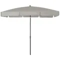 Doppler WATERPROOF III Sonnenschirm wasserdicht & höhenverstellbar hellgrau 185 x 120cm