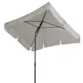 Doppler Sonnenschirm Sun Line Waterproof 185 x 120 cm mit Volant, UV-Schutz 80, hellgrau