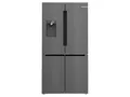 Bosch KFI96AXEA Serie 6, Smarter French Door Kühlschrank, 183 x 90,5 cm, 375 L Kühlen + 199 L Gefrieren, noFrost, Eis- und Wasserspender, VitaFresh XXL 0º, AntiFingerprint, Gebürsteter schwarzer Stahl
