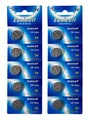 Eunicell CR1632 3V Lithium Knopfzellen – DL1632, BR1632 – 10 Stück (2 Blister à 5) im Folienbeutel – langlebige Batterien für Autoschlüssel, Fernbedienungen & Elektronikgeräte