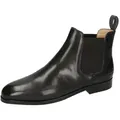 Melvin & Hamilton Susan 10 Leder-Chelsea Boots für Damen Stiefelette Flache Absätze, Echtes Leder, Flexible Sohle, Gold Rated schwarz 37 EU