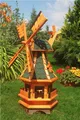 * Windmühle,Windmühlen +kugelgelagert+95cm Bitum grün, für den Garten