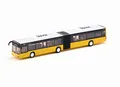 siku 3736, Gelenkbus, 1:50, Metall/Kunststoff, Gelb, Bereifung aus Gummi, Öffenbare Türen