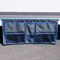 your GEAR Caravan Organizer – Hängeregal/Hakenleiste für Wohnwagen 45-140 cm | Varianten Pocket, Shoe, Tablet, Wide, Mesh, Hook | Camping Aufbewahrung 4-12 Fächer (Wide | 45 x 100 cm | 6 Fächer)
