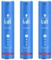 3x  Schwarzkopf Taft Haarlack Ultra Haltegrad 4,Gestärktes Haar Vegan 250ml NEU