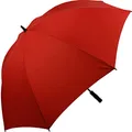iX-brella Full-Fiber Golfschirm XXL 130cm leicht sturmfest mit Softgriff (dunkelrot)