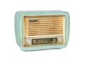 Moritz Spardose Blech-Spardose Radio türkis, Modell Nostalgie Antik-Stil Retro Blechmodell Miniatur Nachbildung