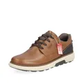 Rieker Herren Sneaker B3313, Männer Schnürschuhe, lose Einlage,Derby schnürung,Schnuerer,straßenschuhe,Strassenschuhe,braun (24),46 EU / 11 UK