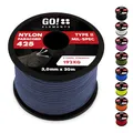 Paracord 425 Typ II | ø 3mm - 9 Kerne - max. 192 kg | 100% Nylonschnur, Allzweckseil - reißfest | Nylonseil, Armband, Hundeleine, Survival & Outdoor Seil