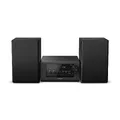 Panasonic SC-PM704EG-K Kompaktes Micro HiFi Stereosystem mit CD, DAB+/FM Radio, USB und Bluetooth, 80W Lautsprechern, Bassregelung, Schwarz