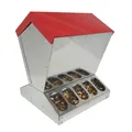 Futterautomat - Futterspender für Hühner mit Klappdeckel -10 Fressstellen -15 kg