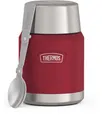 THERMOS Thermobehälter ICON FOOD JAR, Thermobehälter für Essen, spülmaschinenfest, Edelstahl, Kunststoff, Silikon, (1-tlg), 0,47l, 10h heiß & 24h kalt, dicht & auslaufsicher, mit Löffel