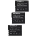 EXTENSILO 3x Akku kompatibel mit Sony Handycam HDR-GW55VE Kamera (1020mAh, 3,6V, Li-Ion)