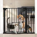 Türschutzgitter Katze Hunde, Türgitter Treppenschutz, auto-geschlossen, flexibel