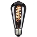 LUXULA LED Filament Leuchtmittel, SPIRAL, Pear, E27, 4W, 40lm, 1800K, dimmbar