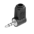 90° Stereo Klinke Winkelstecker Stecker 3,5mm Lötversion für Mikrofon Kopfhörer