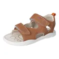 RICOSTA Mädchen und Jungen Kletthalbschuhe YORK, Kinder Halbschuhe, Weite: MITTEL, Barfuß-Schuh, Klettschuhe, Strassenschuhe, Curry (260), 33 EU